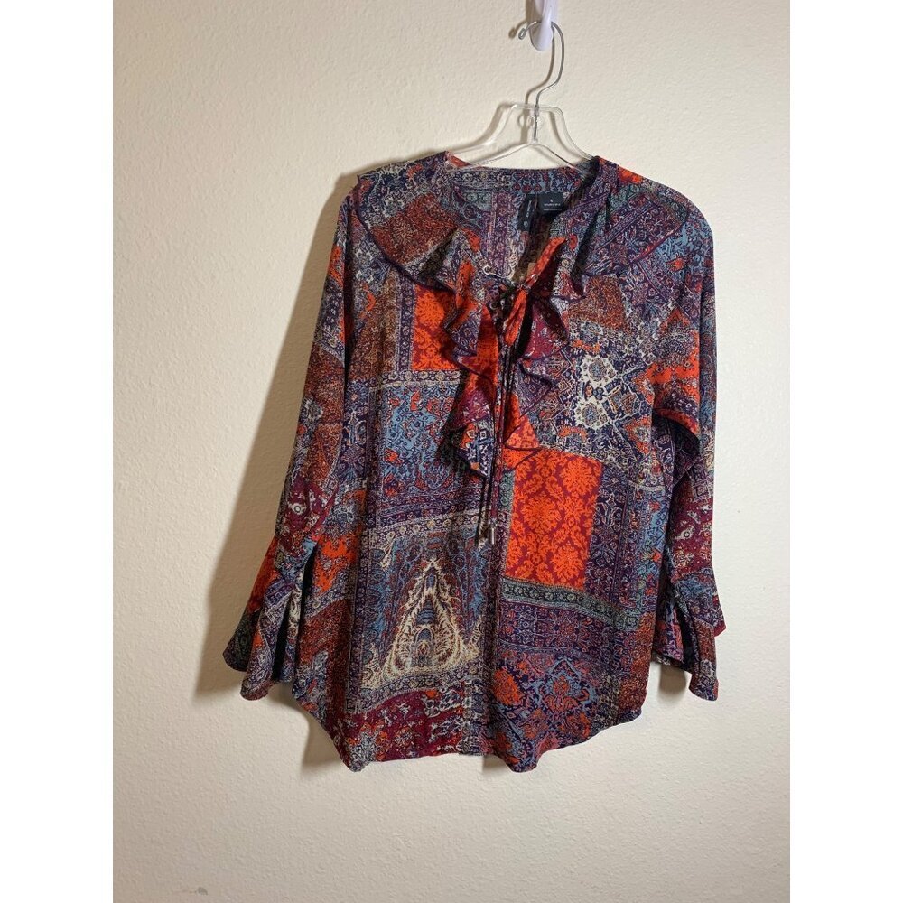 NWT New Direction Boho Top Women's Size Small Business Casual